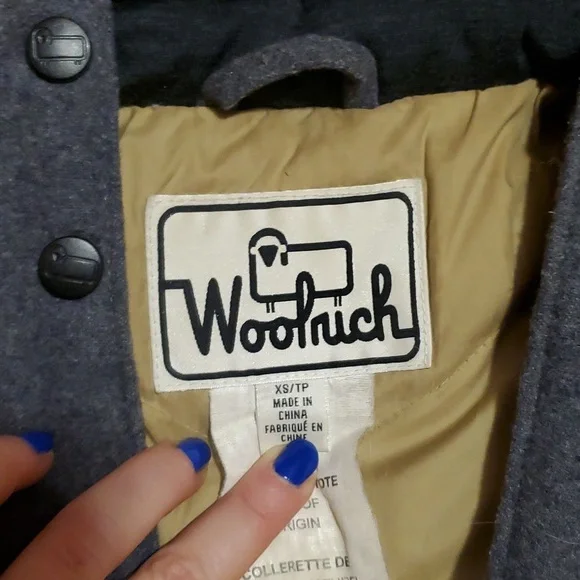 W's XS Woolrich Wool, Down, Real Fur Coat - Picture 2 of 14